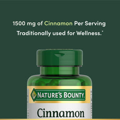 Nature's Bounty Cinnamon Capsules 100-count bottle