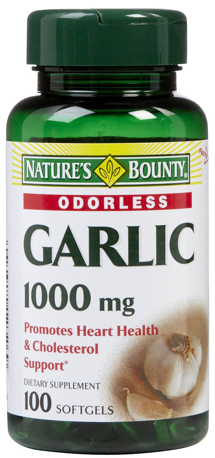 Nature's Bounty Garlic Extract 1000 mg Softgels Pack of 2