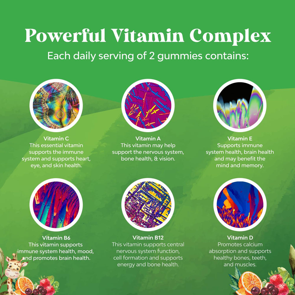 Label indicating gelatin-free, gluten-free and Non-GMO vitamins