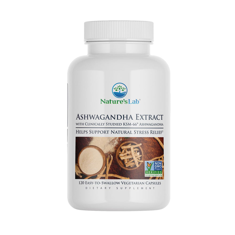 Nature's Lab Ashwagandha KSM66 120ct front view