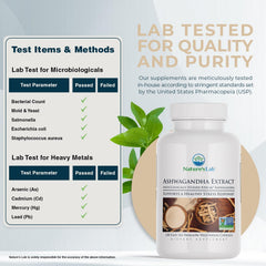 Nature's Lab Ashwagandha KSM66 bottle label