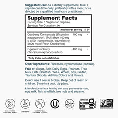 Cranberry 5400mg capsules from Nature's Lab