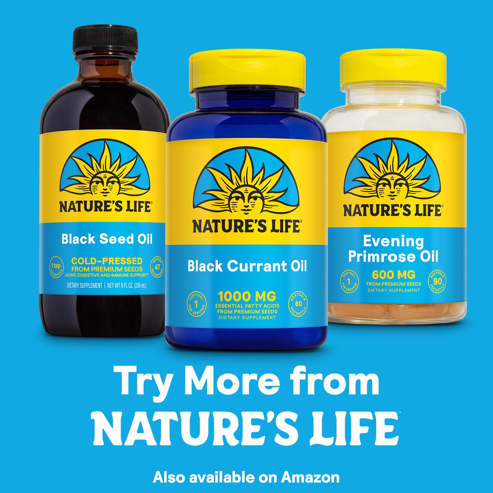 Package displaying 60 softgels and serving size 60