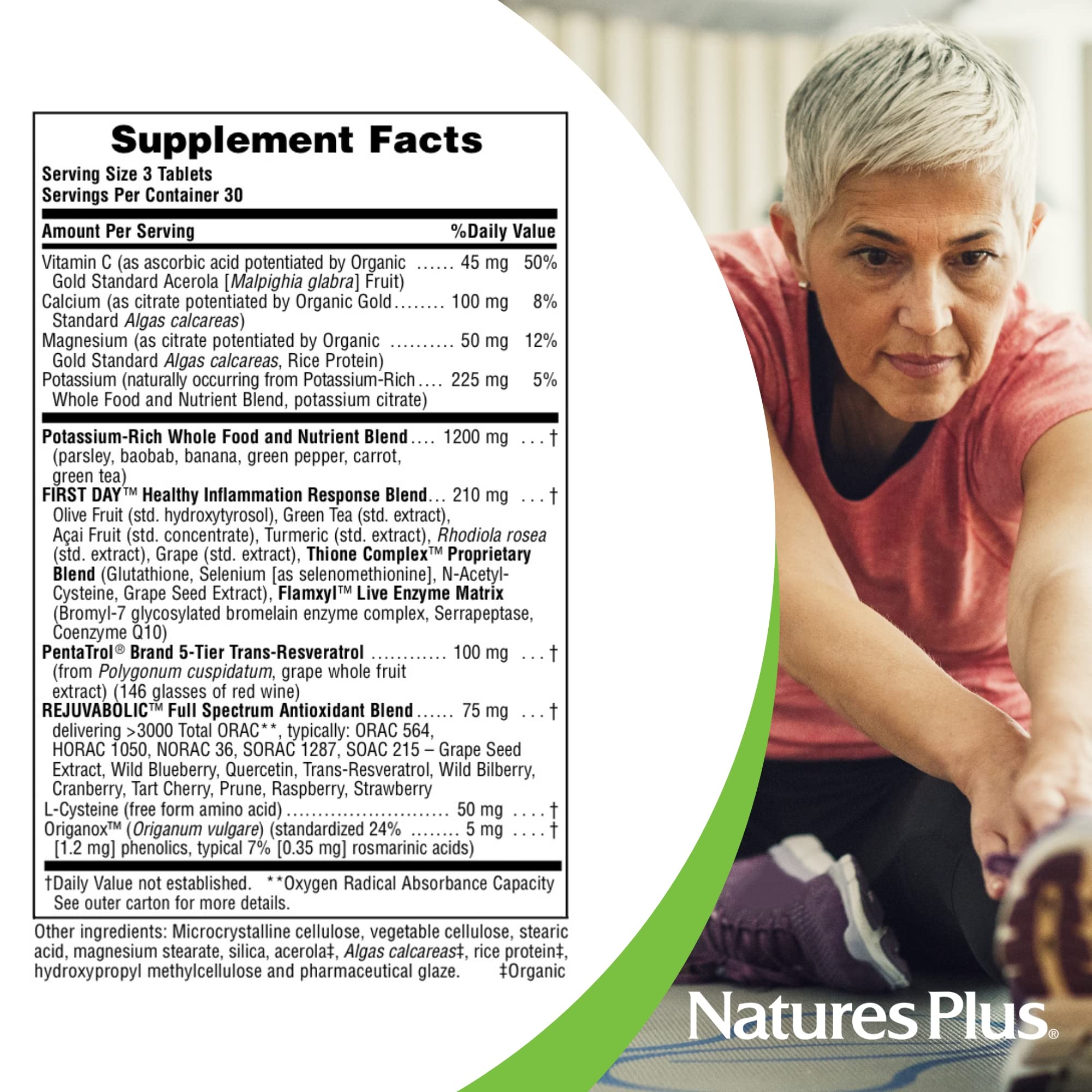 Antioxidant ingredients including oregano and acai fruit in AgeLoss