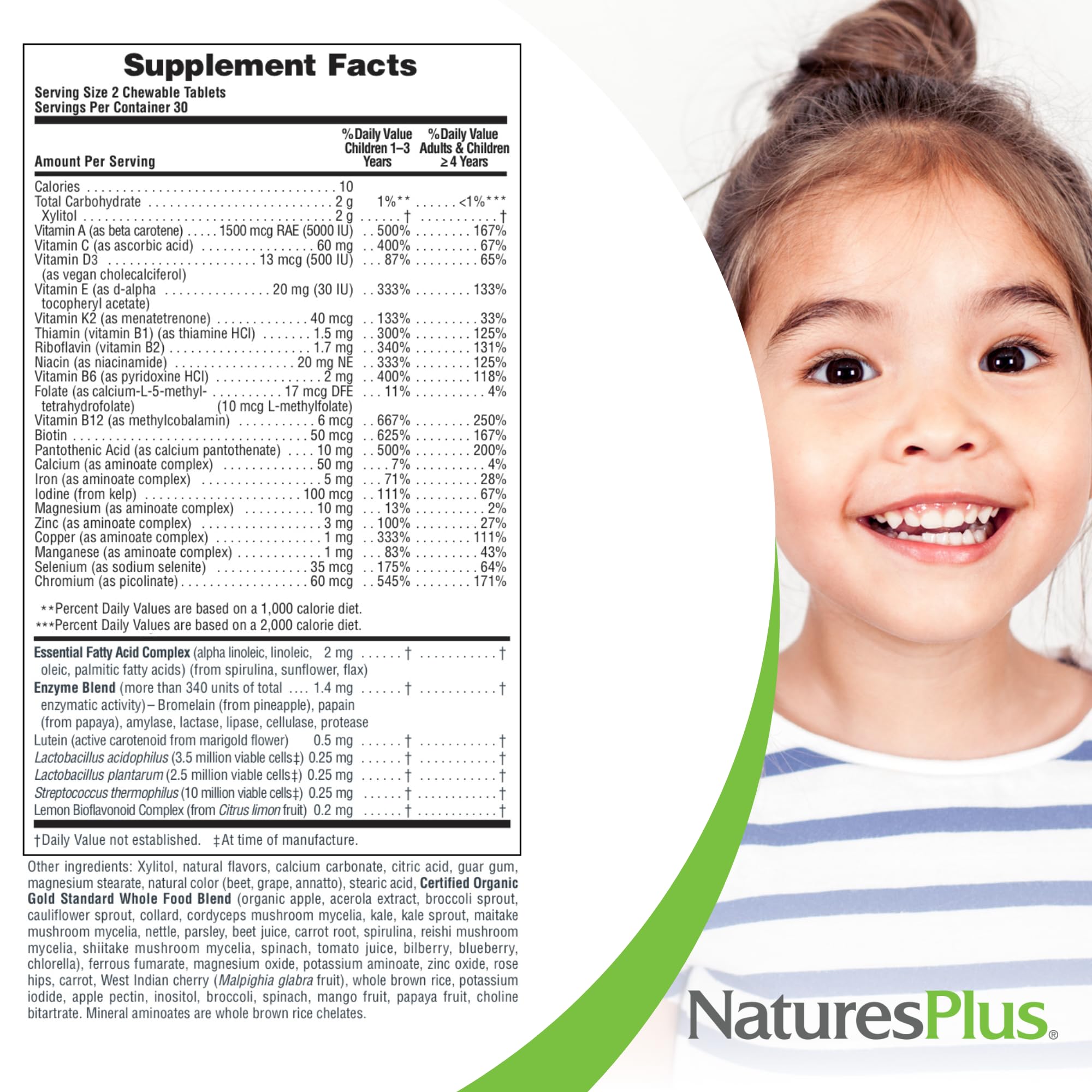 Close-up of orange flavor chewable tablets