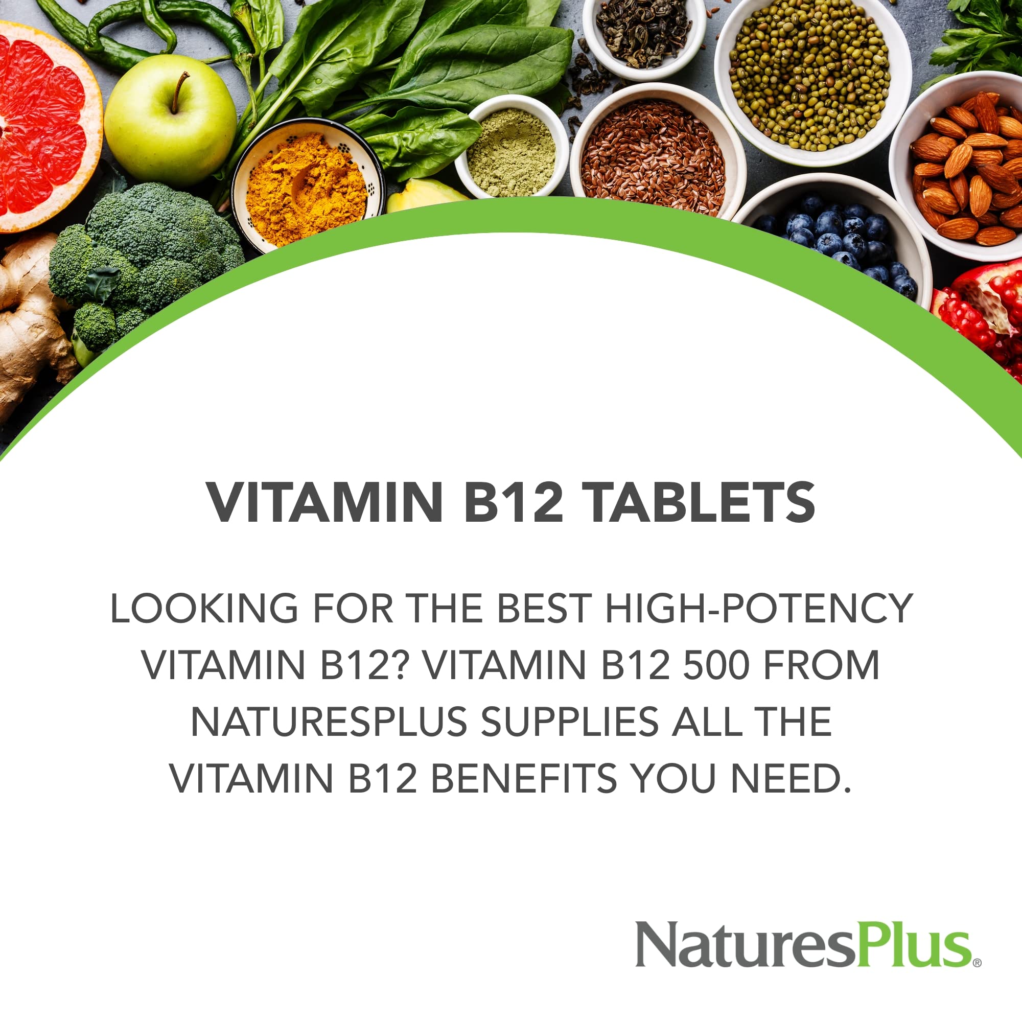 Gluten-free Nature's Plus Vitamin B12 packaging
