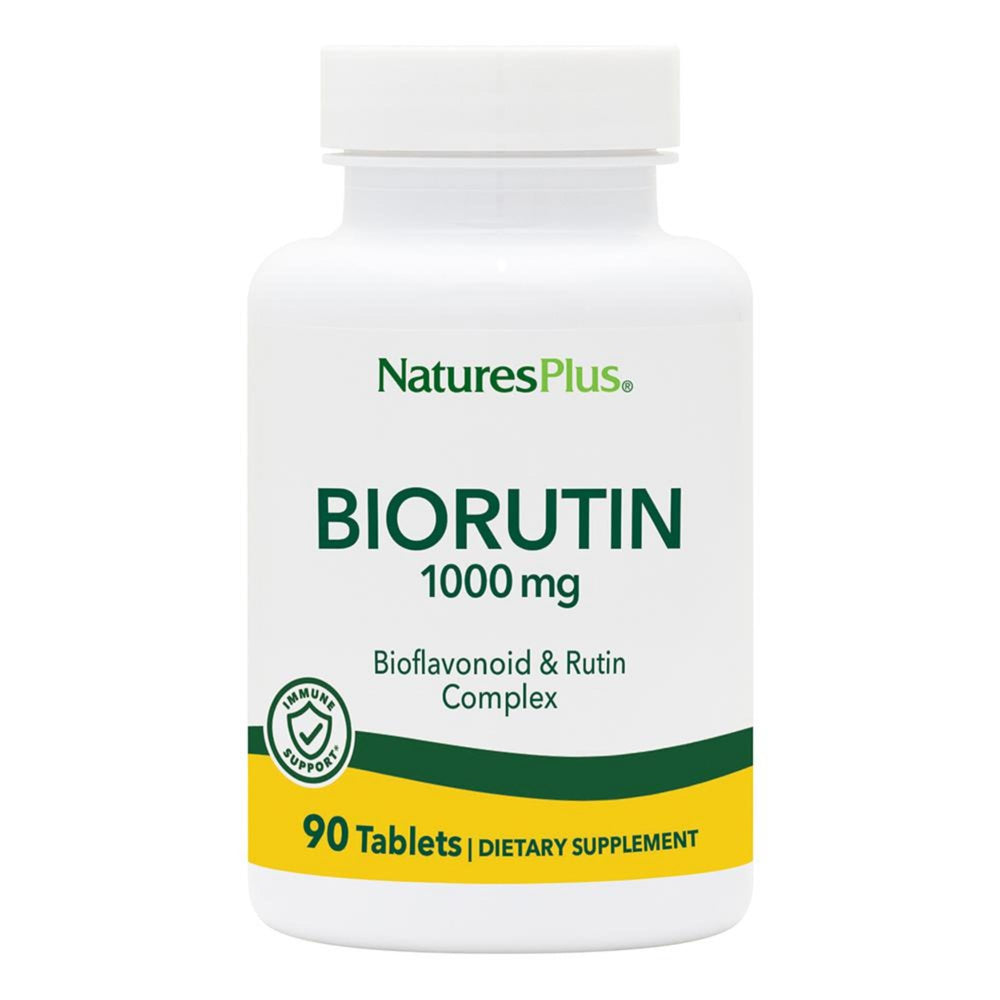 Natures Plus Biorutin 1000 mg bottle with 90 tablets