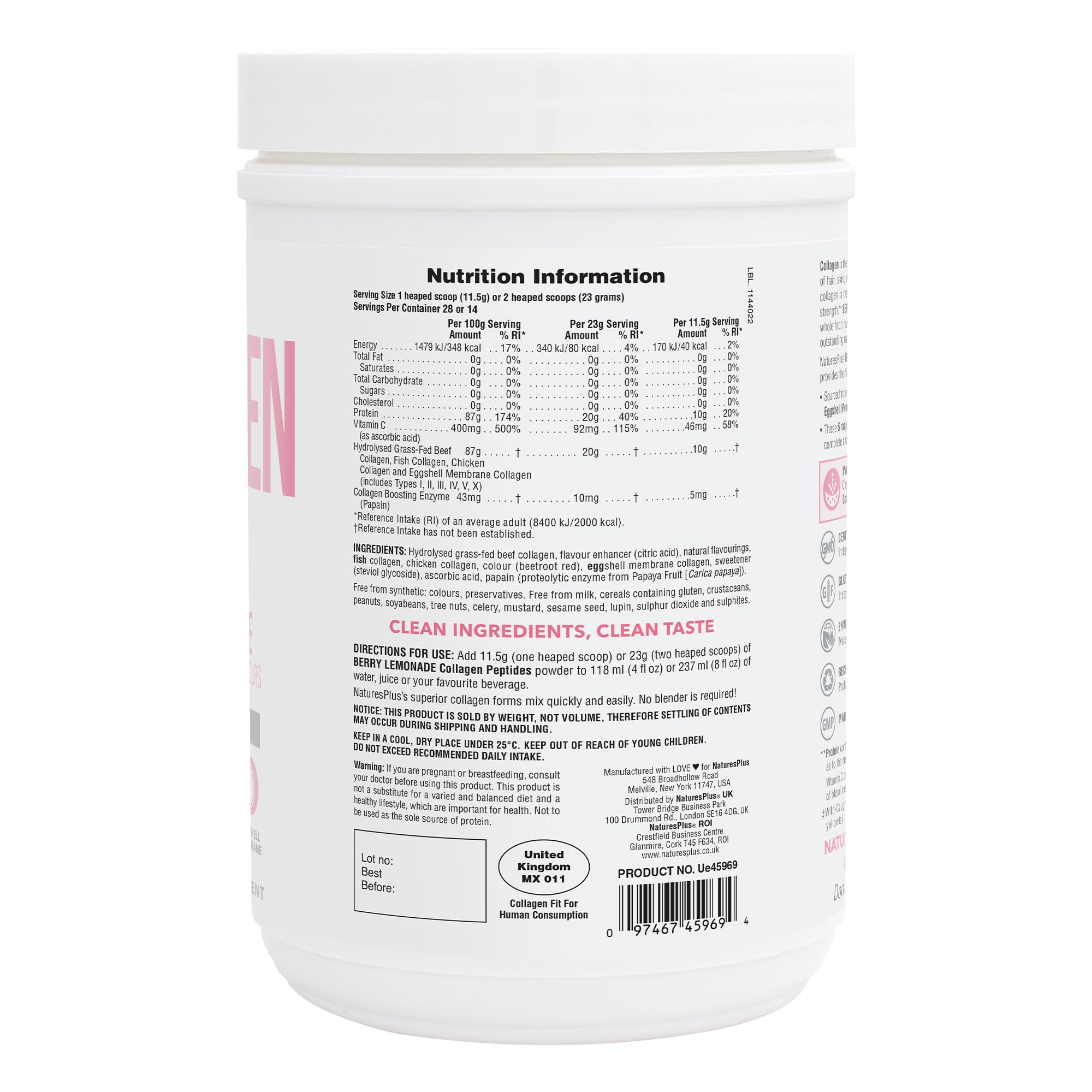 Powder being poured into a cup