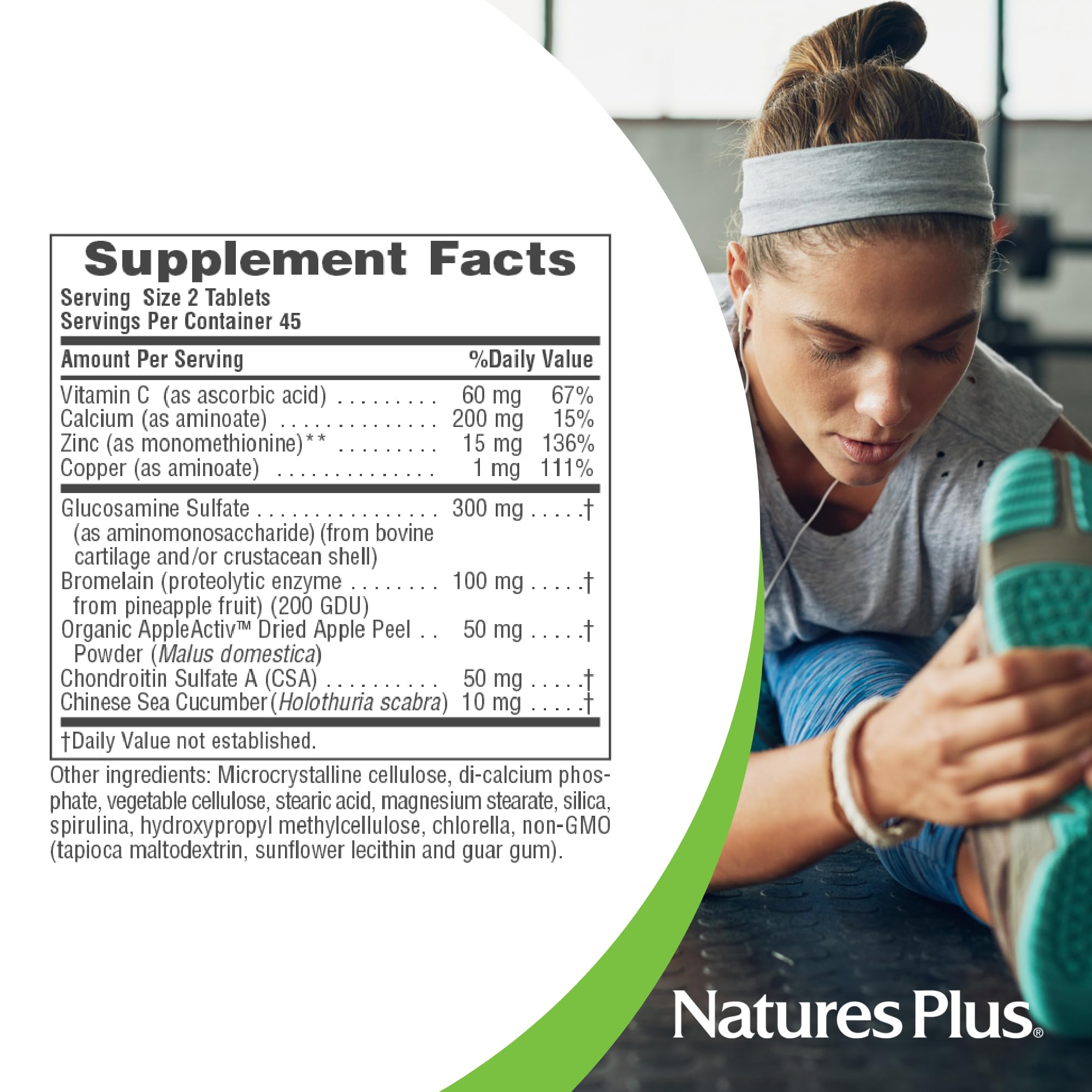 Gluten-free joint health supplement packaging