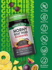 Close-up of Passion Punch flavor gummies