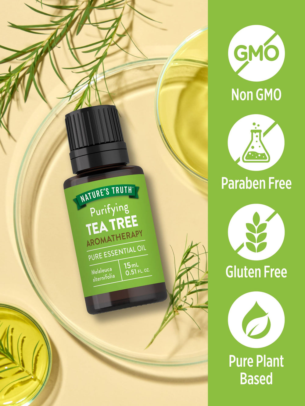 Tea tree essential oil diffuser emitting aroma