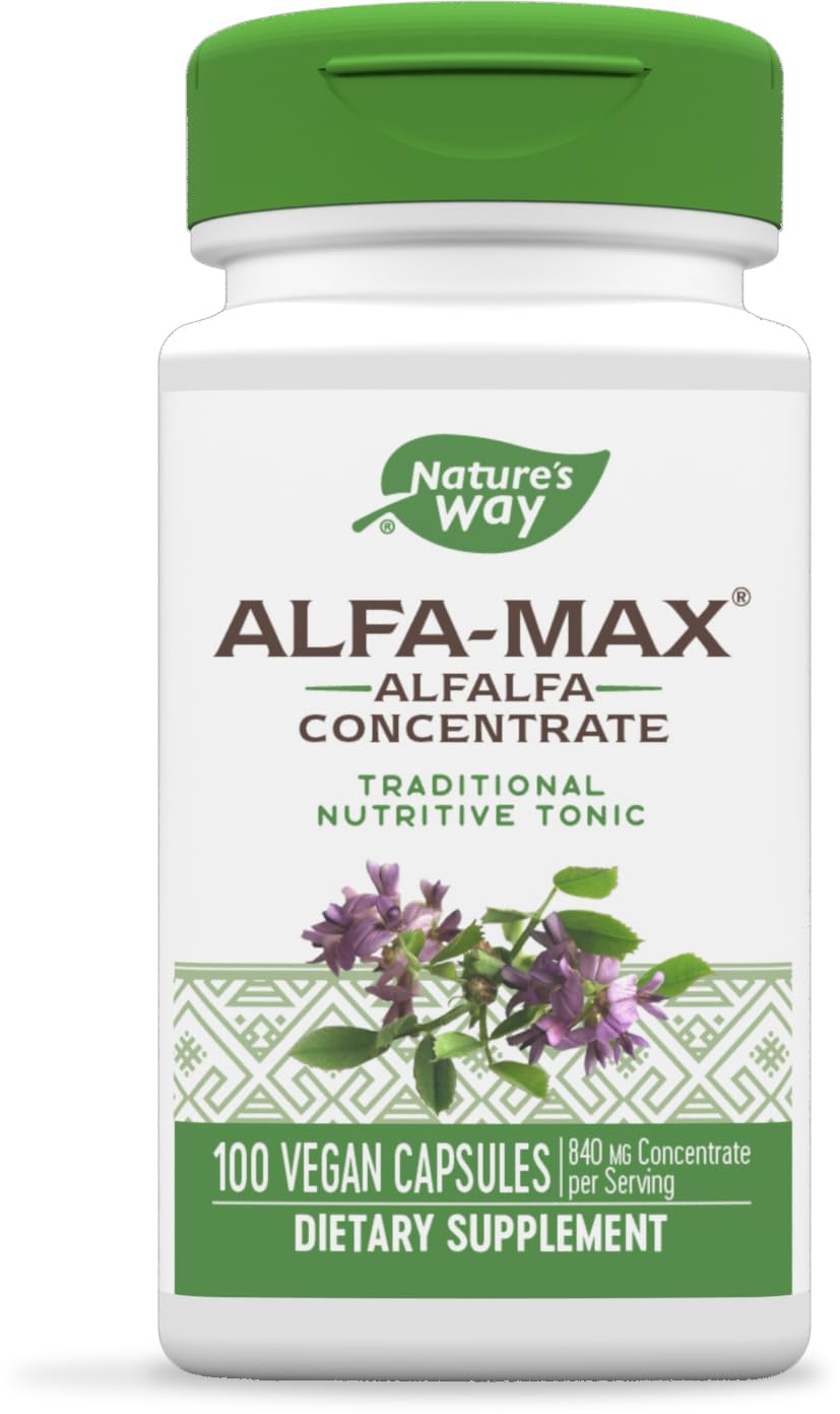 Nature's Way Alfa-Max bottle and label
