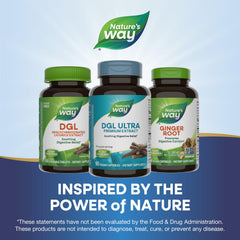 Packaging may vary note for Nature's Way DGL Ultra bottle