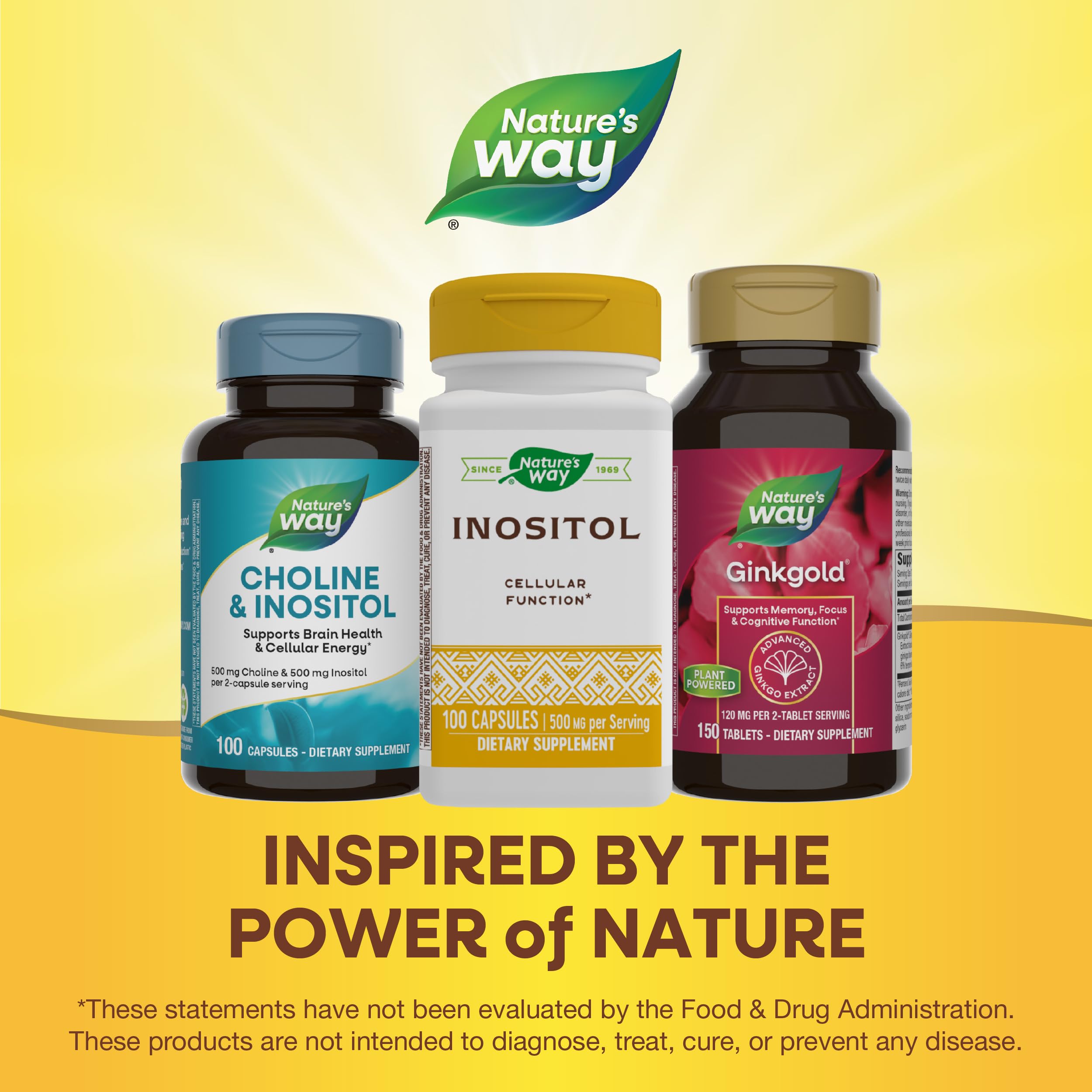 Product image: Nature's Way Inositol 500 mg 100 capsules