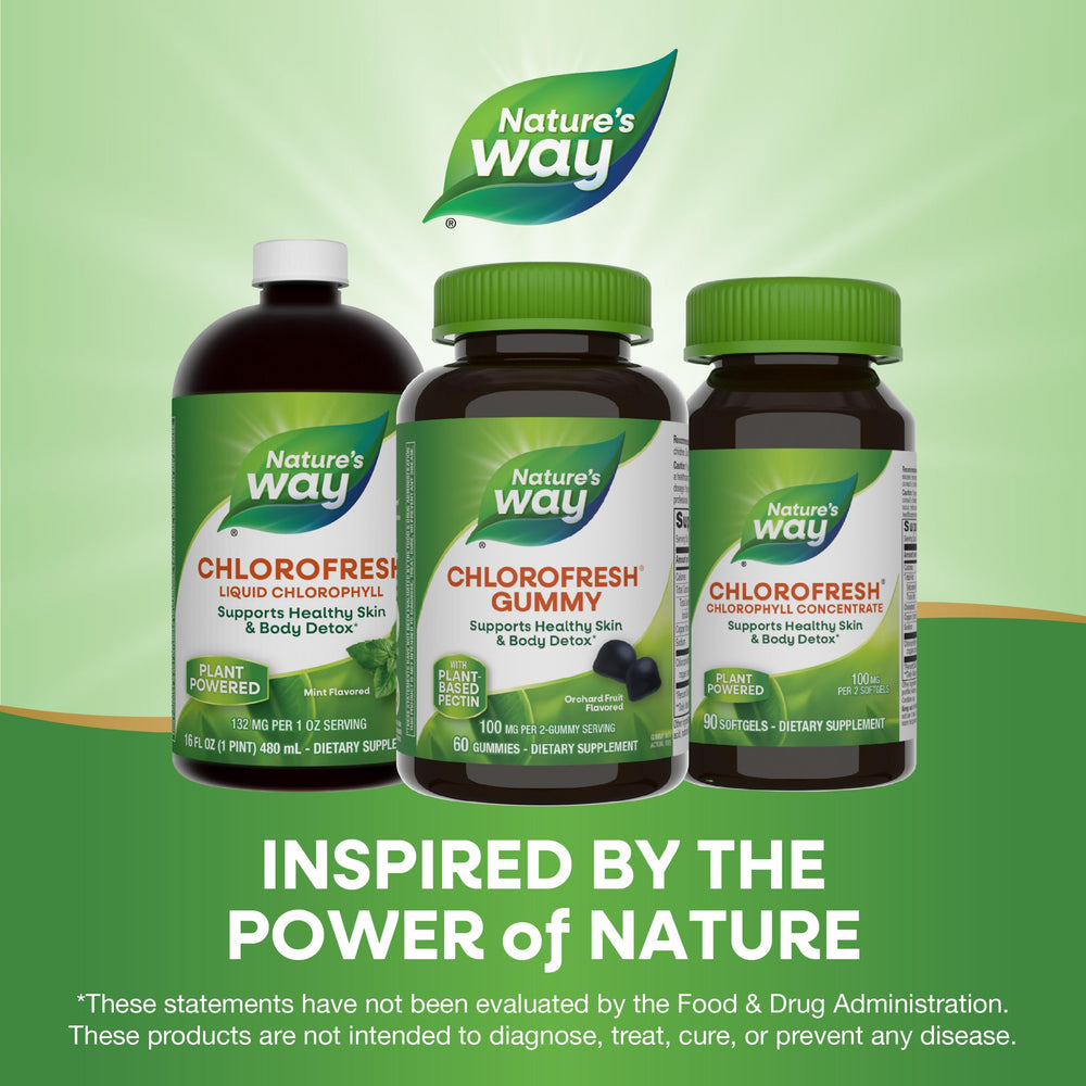 Nature’s Way logo with product packaging