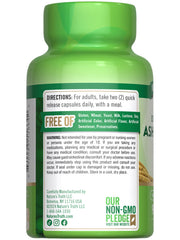 Packaging display of Nature's Truth Ashwagandha Capsules bottle