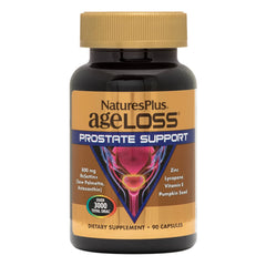 Front view of NaturesPlus AgeLoss Prostate Support bottle