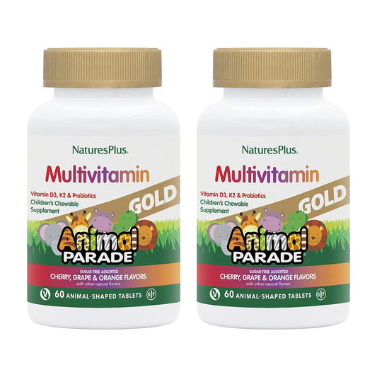 NaturesPlus Animal Parade Gold bottle front