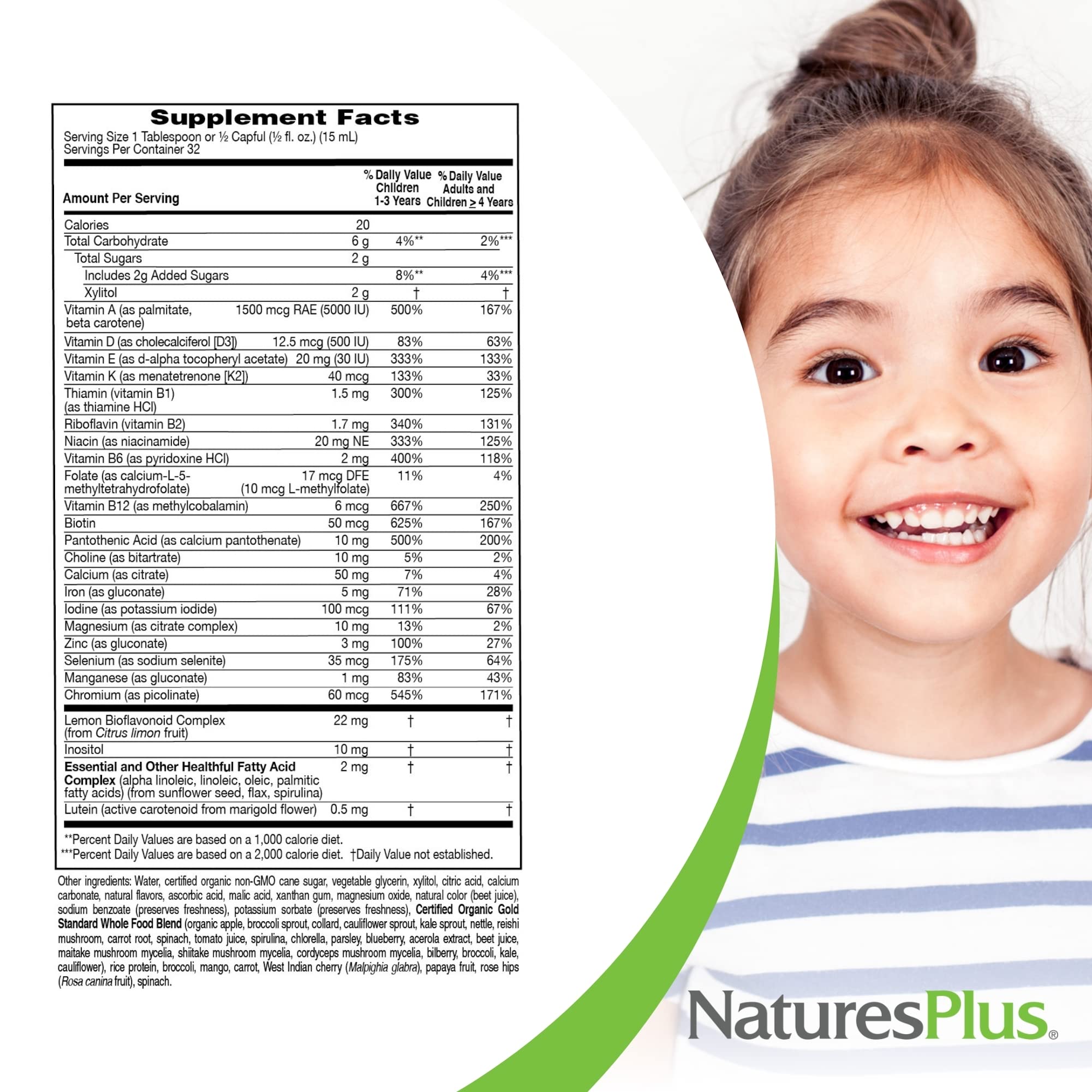 Serving size image for Animal Parade Gold liquid multivitamin