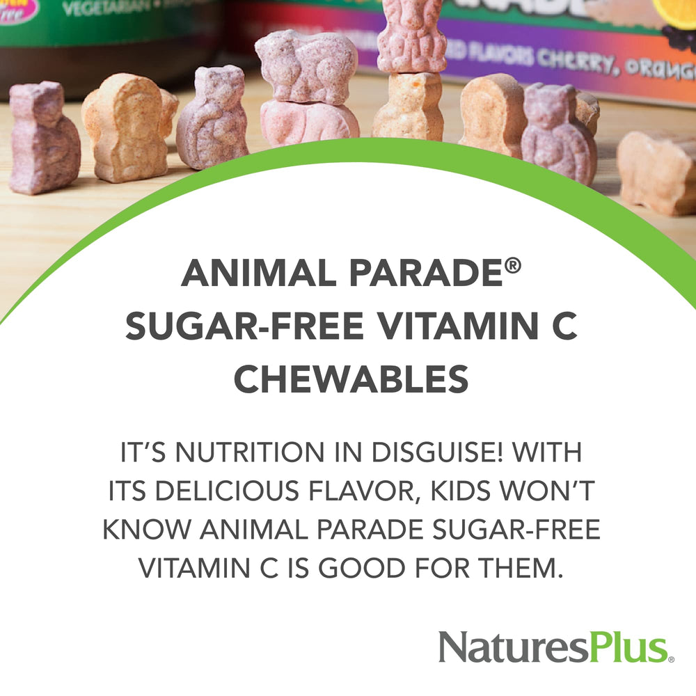 Kid-friendly animal-shaped chewables in orange flavor