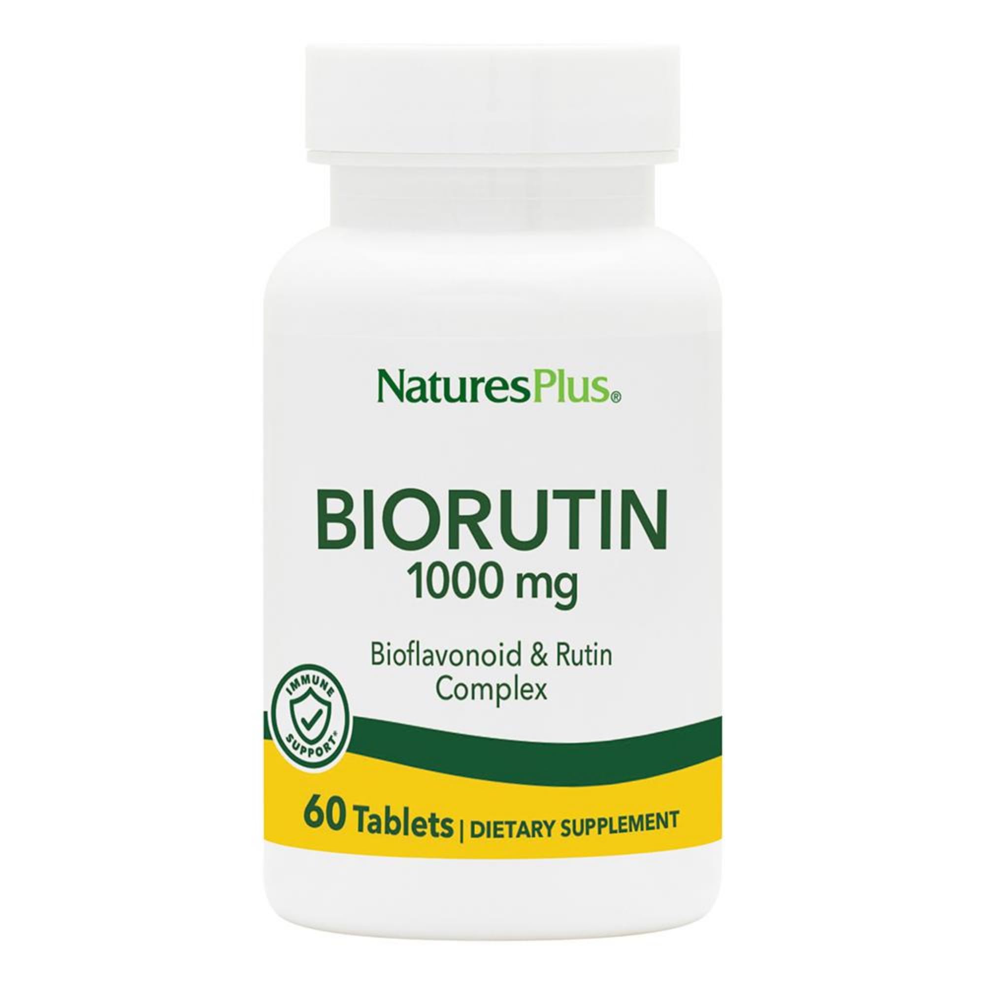 Front bottle of NaturesPlus Biorutin 1000 mg - 60 tablets