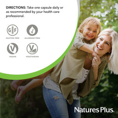 Close-up view of NaturesPlus Chasteberry capsules