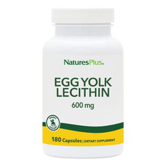 NaturesPlus Egg Yolk Lecithin 600 mg bottle and capsules