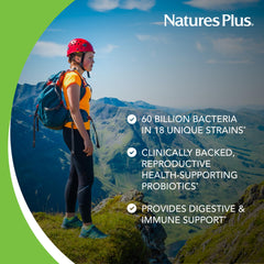 Cranberry imagery and probiotic strains featured on packaging