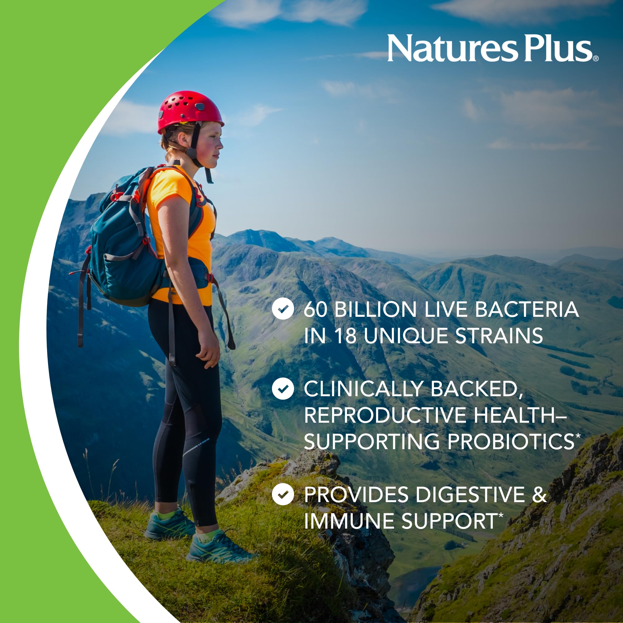 Close-up of GI Natural Probiotic Women capsules
