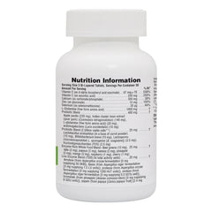Nature's Plus GI Natural Total Digestive Wellness bottle back label