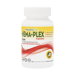 NaturesPlus Hema-Plex Iron bottle with 60 fast-acting capsules
