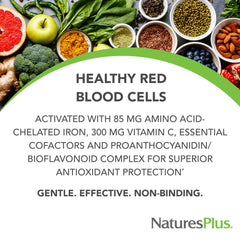 Close-up of Hema-Plex Iron ingredients and cofactors