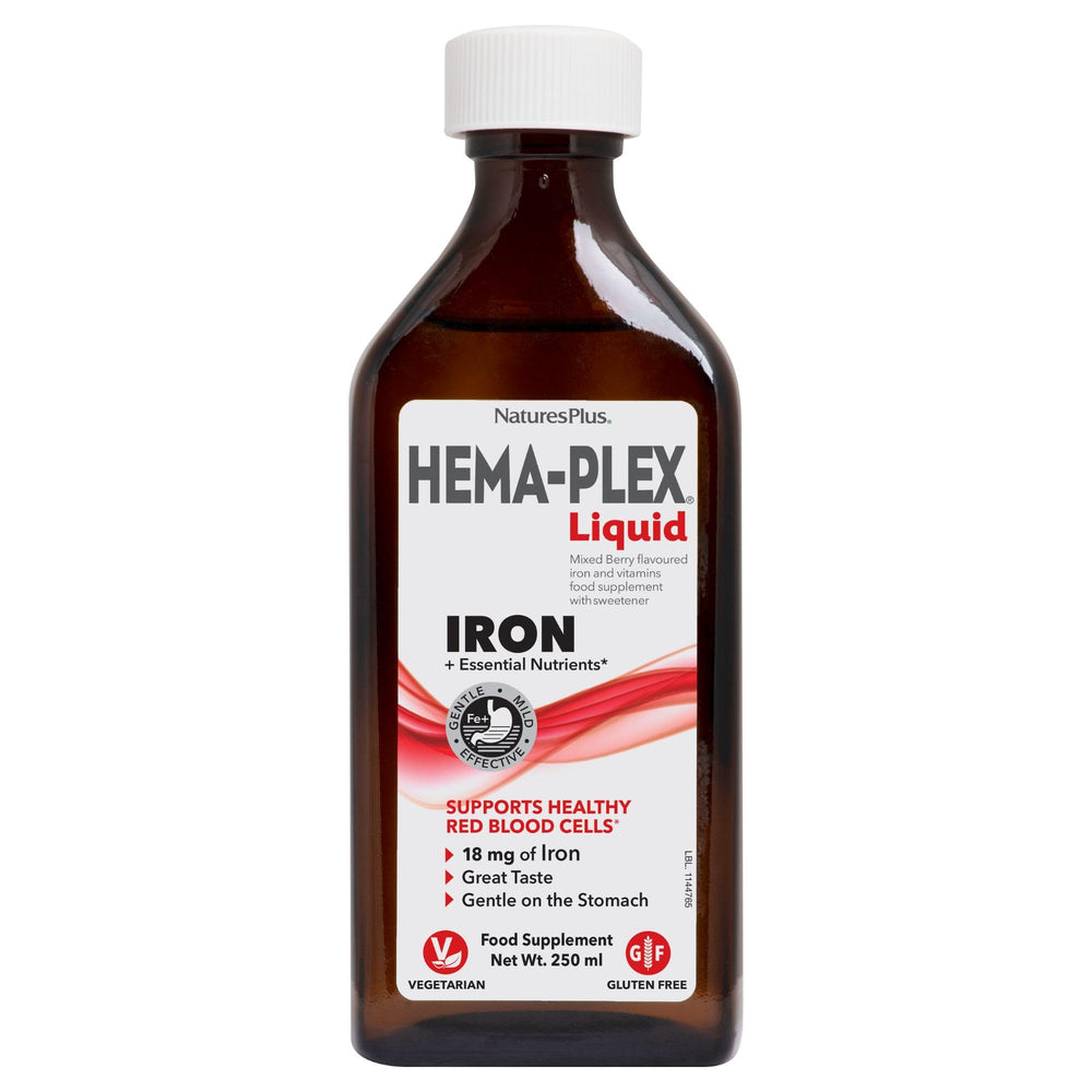 NaturesPlus Hema-Plex Liquid Iron Mixed Berry 8.5 oz bottle