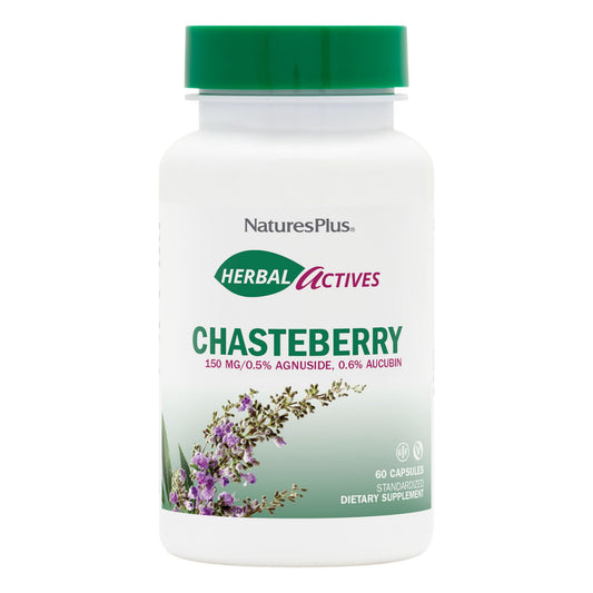 NaturesPlus Herbal Actives Chasteberry bottle front label