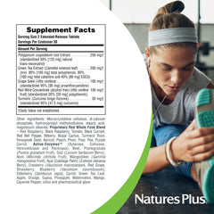 125 mg Resveratrol extended-release tablets in bottle