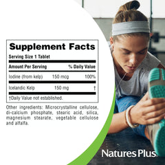 Close-up of bottle label highlighting 300 vegetarian tablets