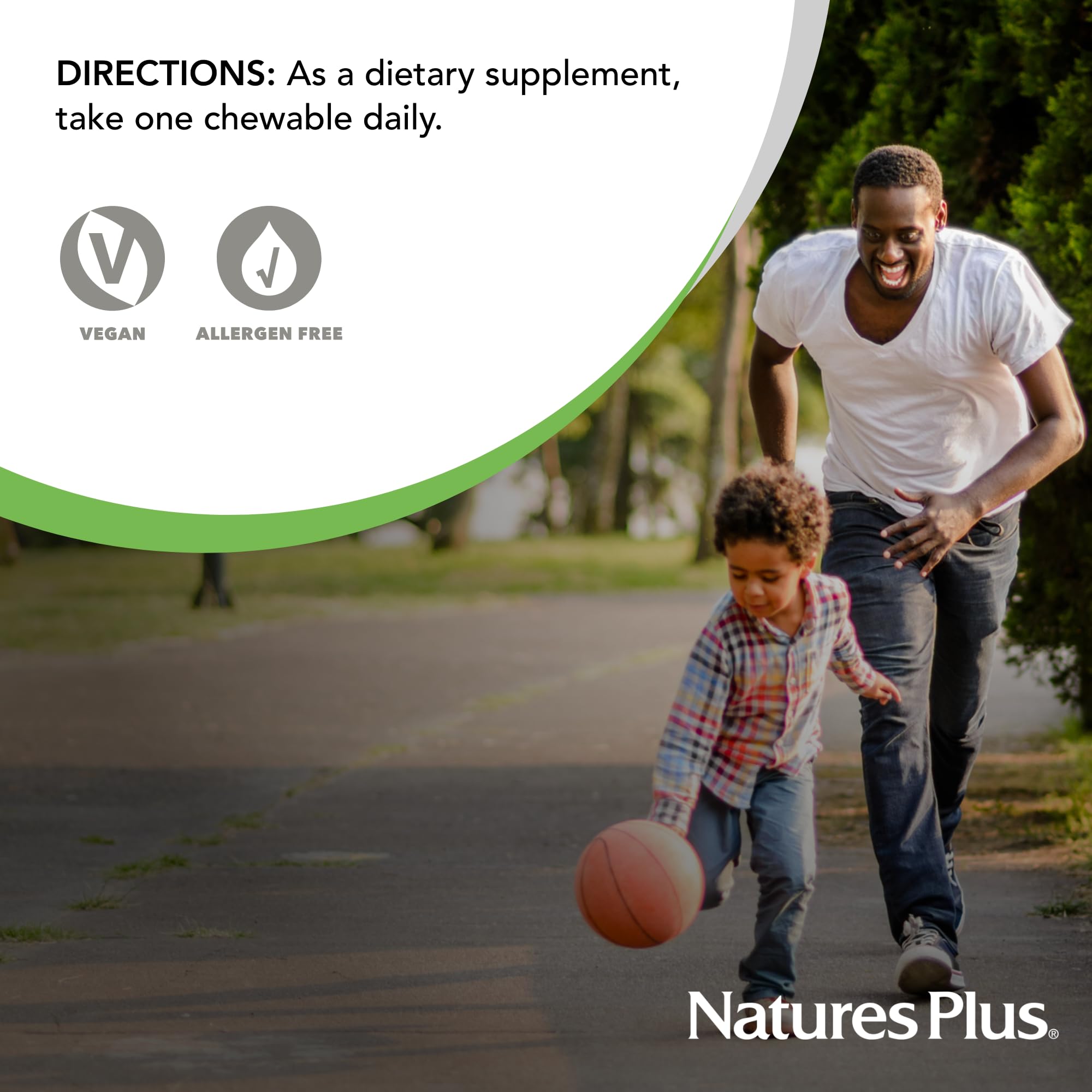 Serving size of 100 chewables per bottle