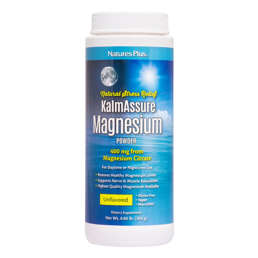 NaturesPlus KalmAssure magnesium powder 0.8 lb unflavored - 60 servings