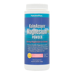 NaturesPlus KalmAssure Magnesium Powder Pink Lemonade 0.9 lb container
