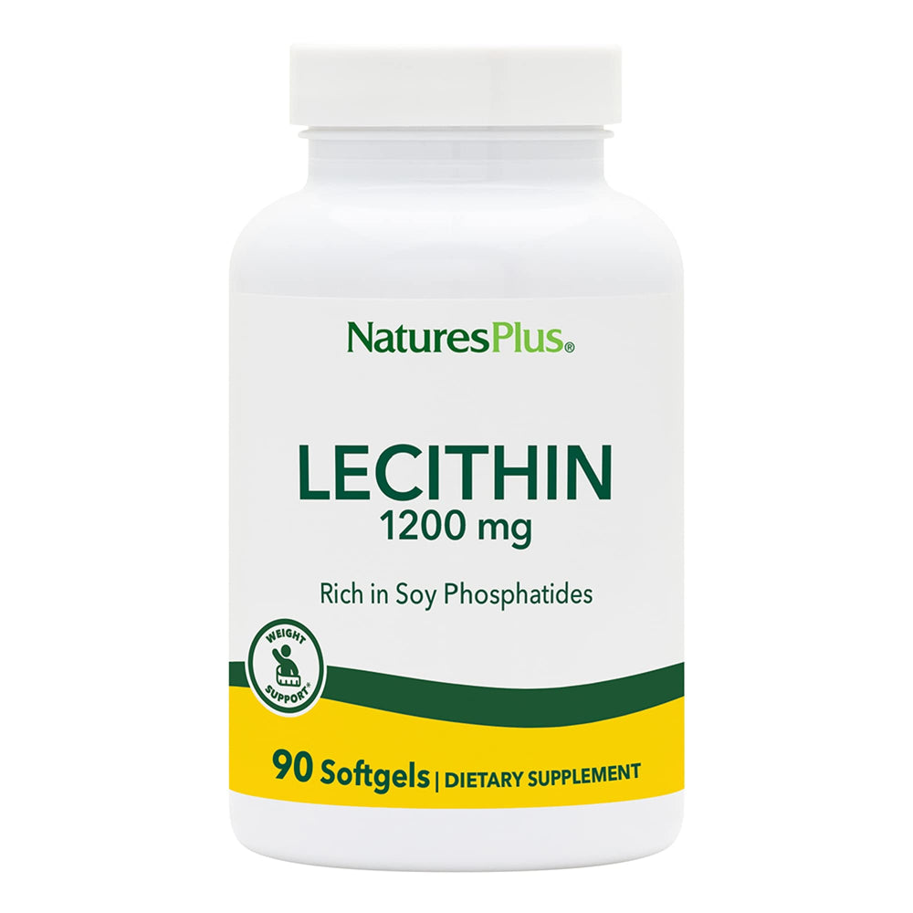 Front of NaturesPlus Lecithin 1200 mg bottle