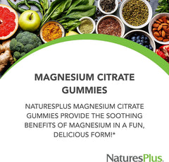Close-up of Raspberry Magnesium Citrate gummy with 105 mg per serving