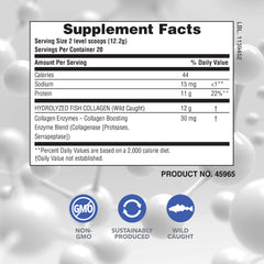 Product info showing 20 servings per container