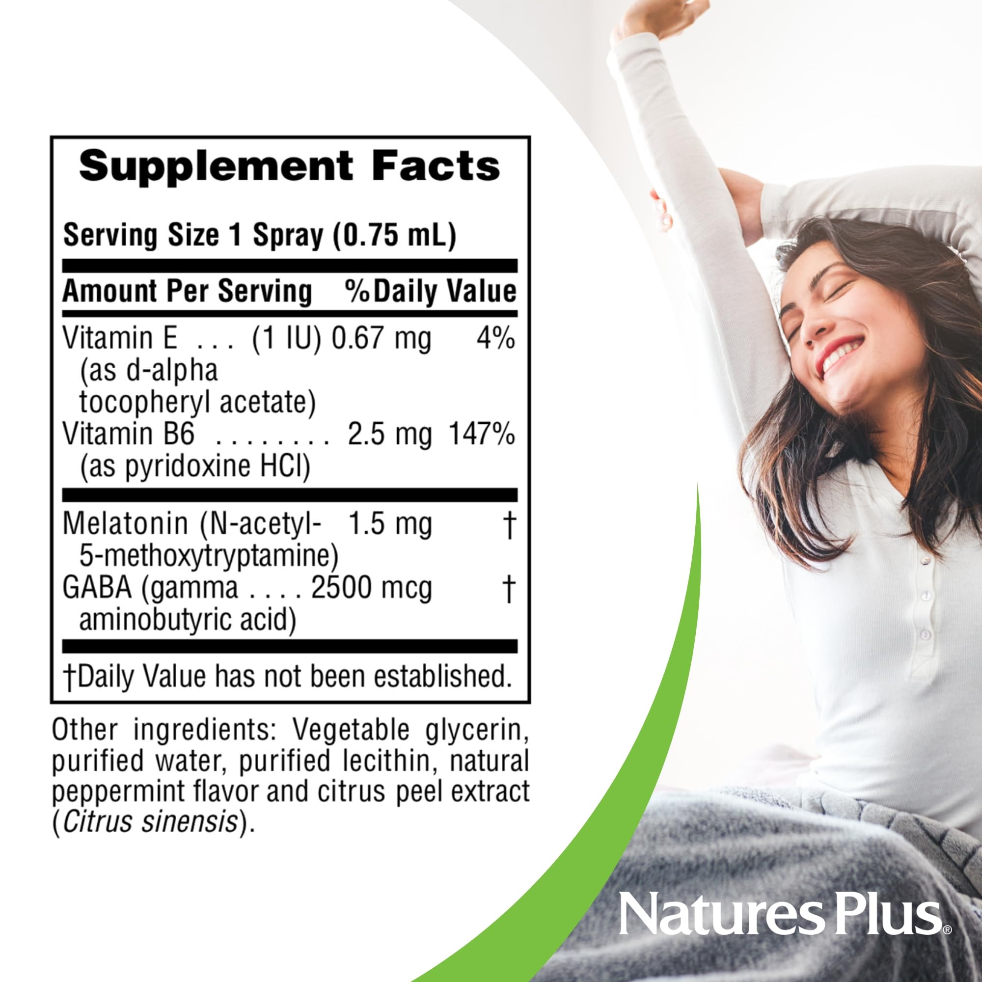 Gluten-free and vegetarian-friendly NaturesPlus Melatonin Spray