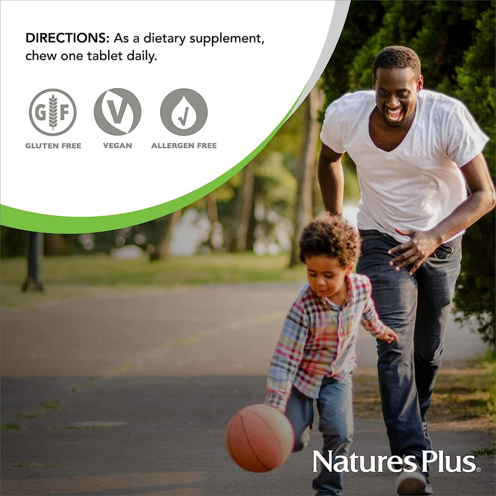 Total servings: 360 (180 chewables per bottle)