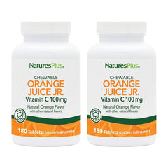 NaturesPlus Orange Juice Jr. vitamin C chewables front bottle