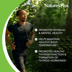 Supplement facts indicating 150 mcg iodine per tablet
