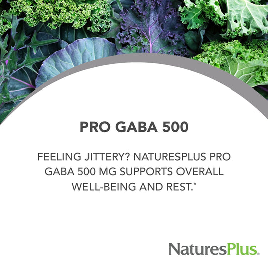 Close-up of PRO GABA 500 mg label
