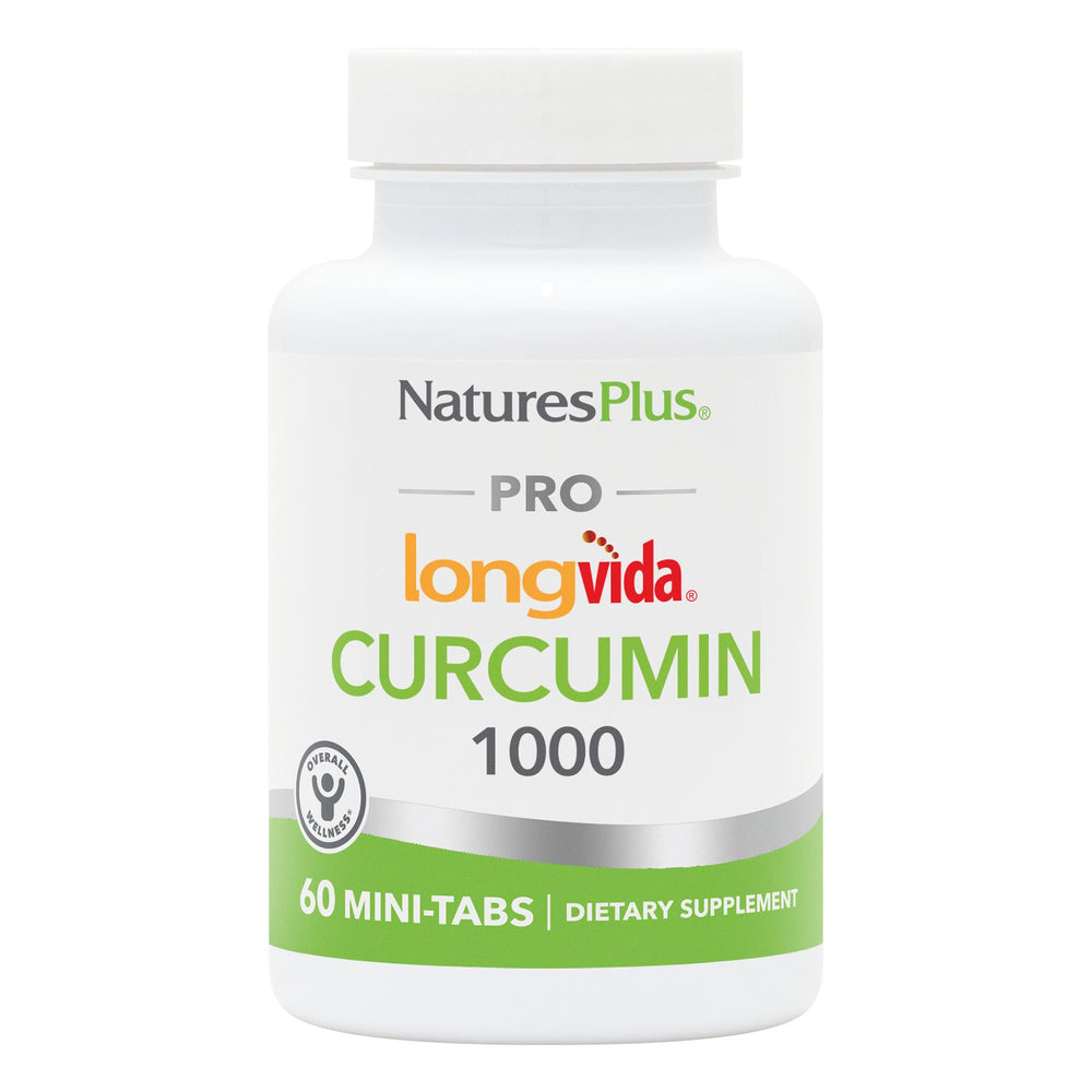 NaturesPlus PRO Longvida Curcumin 1000 mg bottle front view