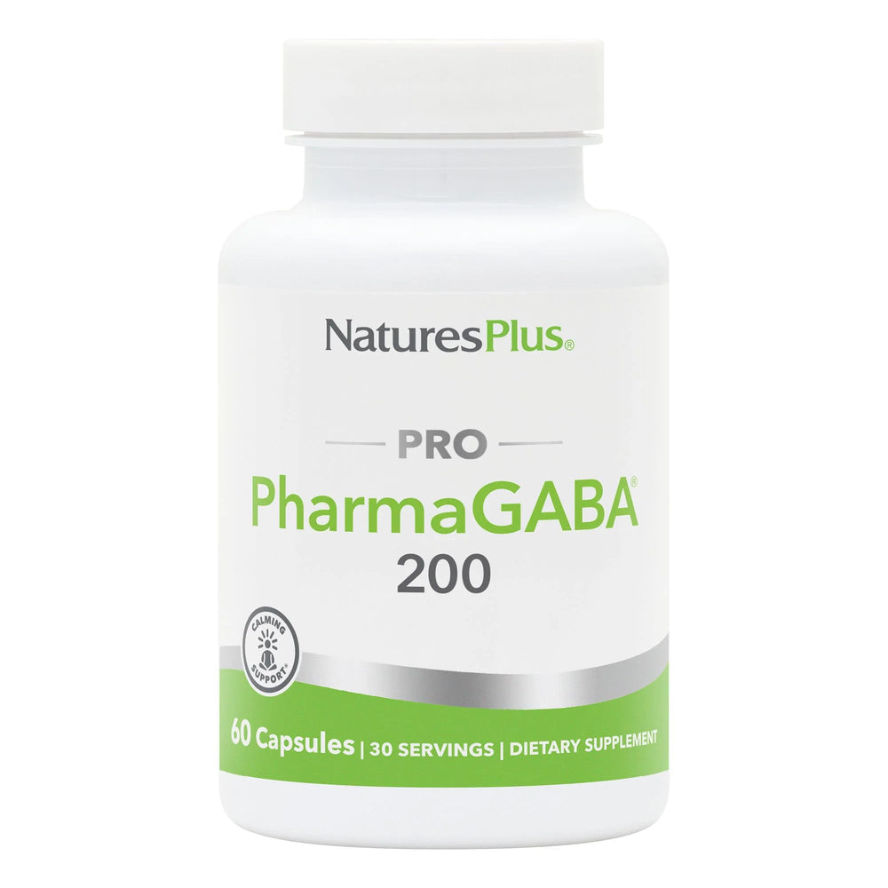 NaturesPlus PRO PharmaGABA 60-capsule bottle front view