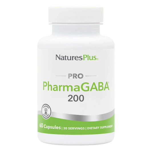 NaturesPlus PRO PharmaGABA 60-capsule bottle front view